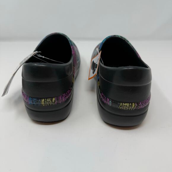 Crocs Clogs Women's 9 Black Multi-color Neria Pro II Graphic Clogs Nurse NWT - Picture 2 of 12